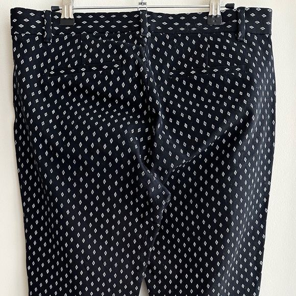 GAP Signature Skinny Ankle Pants, Black and White Diamond Print Pants, Size 10 - Picture 16 of 16